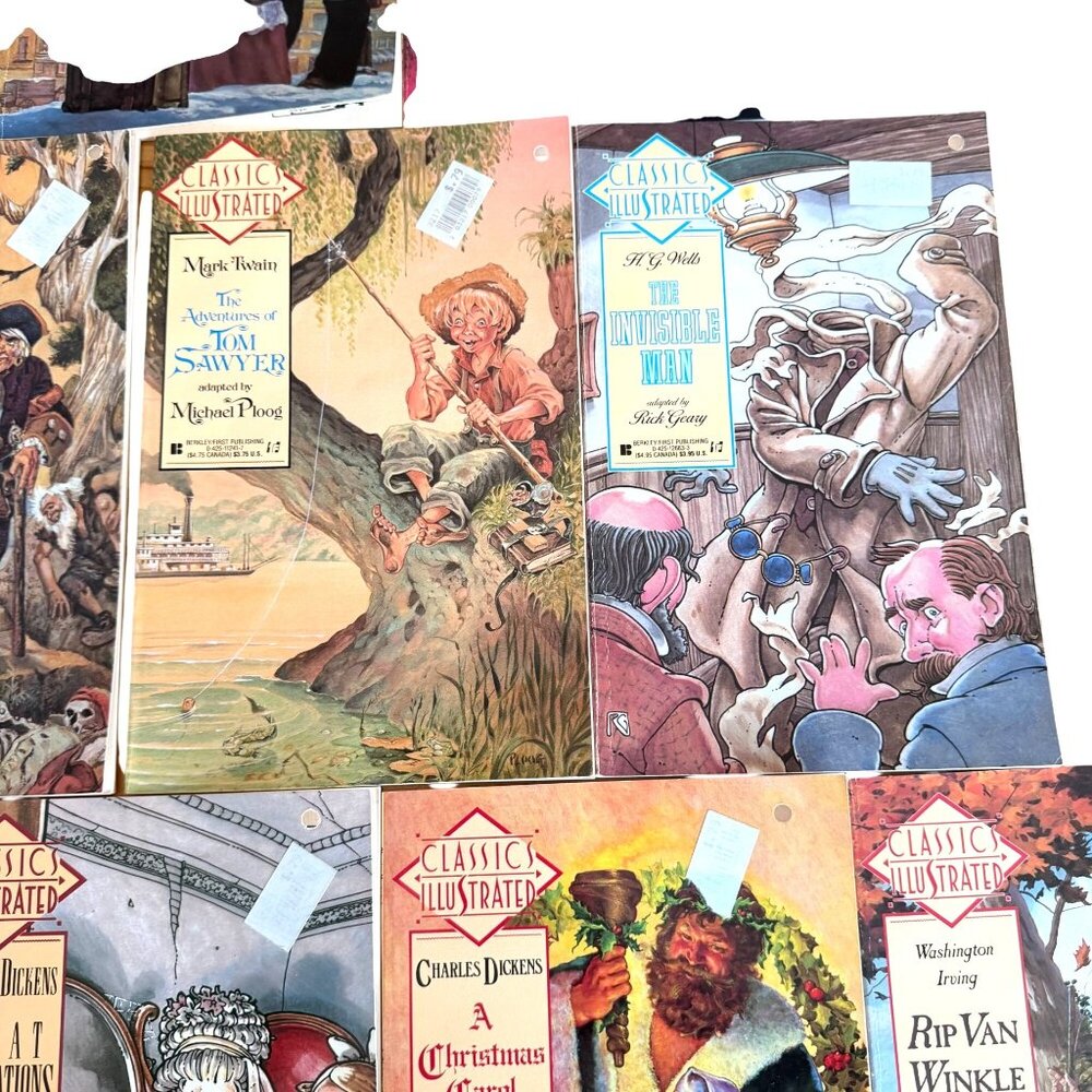 Classic Illustrated Comic Books Lot 12 Secret Agent Tom Sawyer Moby Dick Berkley - Picture 5 of 10